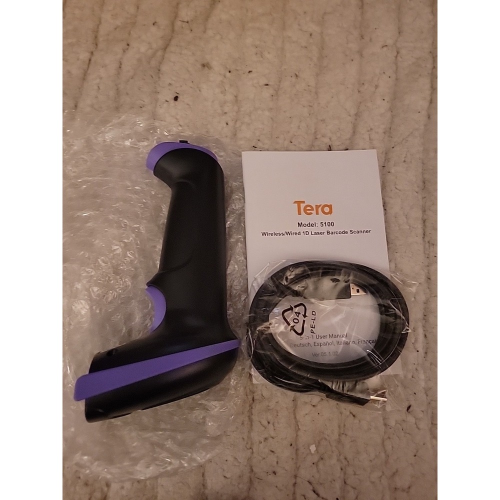 Tera 5100 Laser 1D Wireless Barcode Scanner